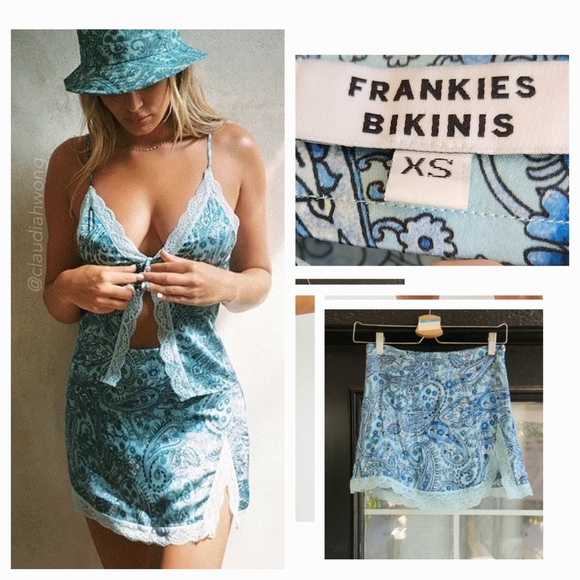Frankie's Bikinis Other - Frankie's‎ Bikinis Blue Paisley Skirt